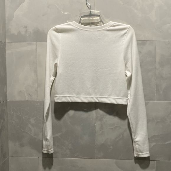 Aerie White Long Sleeve Top - Picture 4 of 11